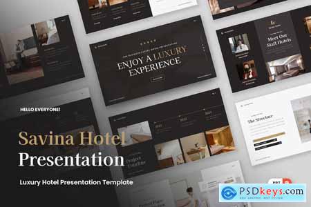 Savina - Luxury Hotel Powerpoint Template