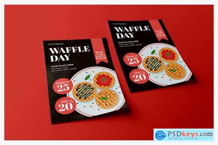 Waffle Day Event Celebration - Poster Template