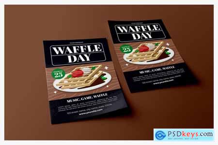 Waffle Day Event - Poster Template