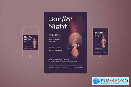 Bonfire Night Flyer Set