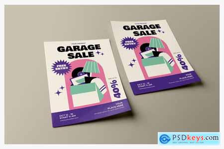 Garage Sale Promotion - Poster Template YZJRCYU