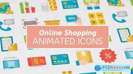 Online Shopping Modern Flat Animated Icons 39123844