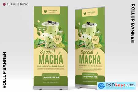 Special Matcha Roll Up Banner