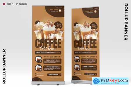 Roaster Coffee Roll Up Banner