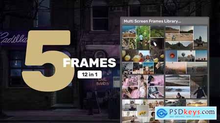 Multi Screen Frames Library - 5 Frames 39406168