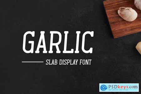 Garlic - Slab display font