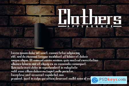 Clothers - Display Font