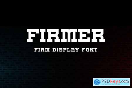 Firmer - Firm display font