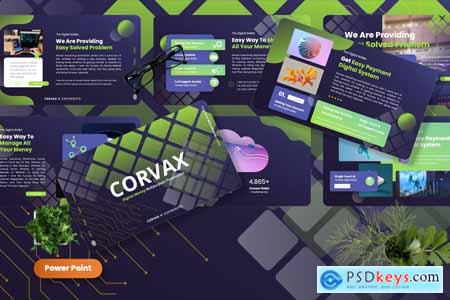 Corvax - Digital Money Powerpoint Templates