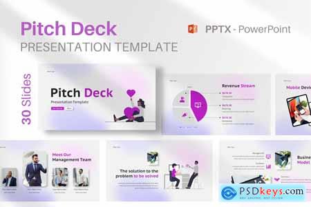 Powerpoint Pitch Deck Presentation Template