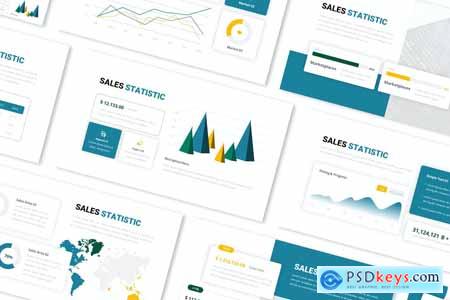 Sales Statistic Powerpoint Presentation Template