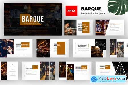Barque - Bar & Cafe PowerPoint Template