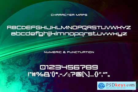 Team Picko - Space Techno Display Font
