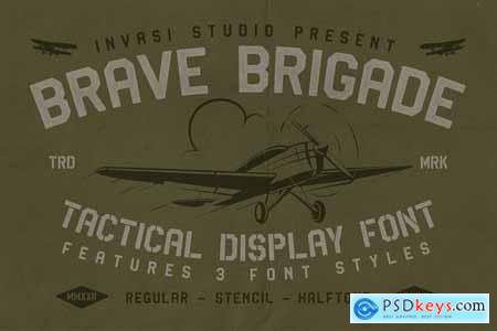 Brave Brigade - Tactical Display Font