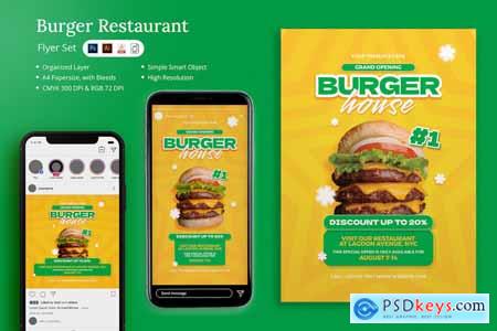 Dagi - Burger Restaurant Flyer Set