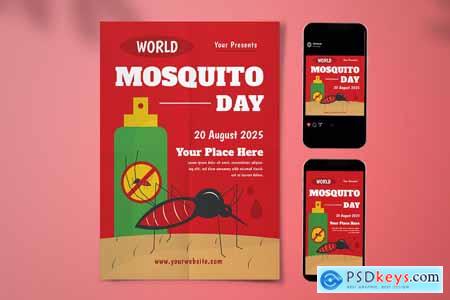 World Mosquito Day Flyer Set