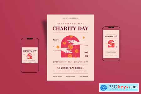 International Charity Day Flyer & Instagram Post