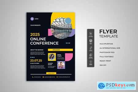 Online Business Conference Flyer NV5PYUB