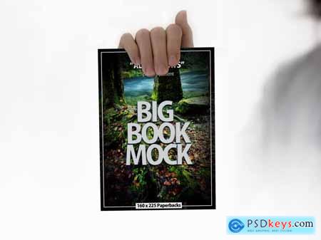 Book Mockup Dimension 160 x 225 mm - Paperbacks