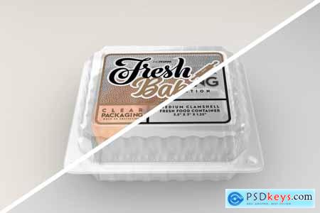 Clear Clamshell Containers Fresh Packaging Mockups