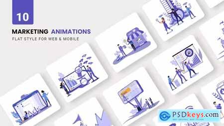 Marketing Animations - Flat Concept 39424101