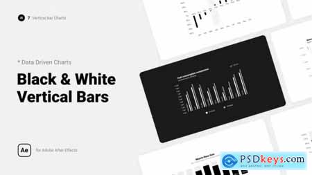 Black & White Vertical Bar Charts 39438919