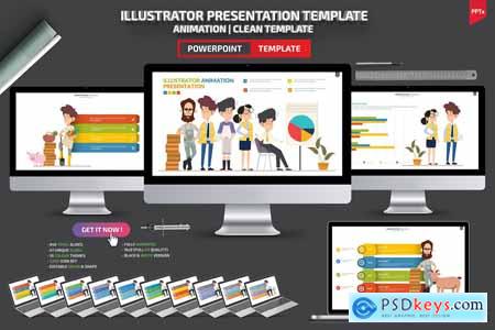 Illustrator Animation Powerpoint Templates
