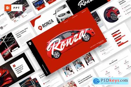 RONZA - Car Rental Powerpoint Template