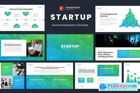 Startup Business Pitch Deck Powerpoint Template