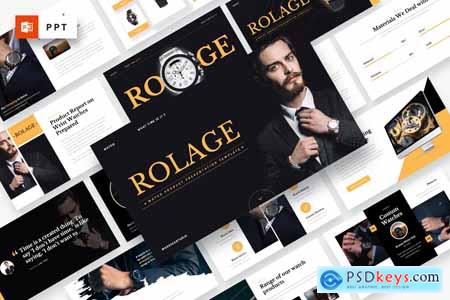 ROLAGE - Watch Product Powerpoint Template