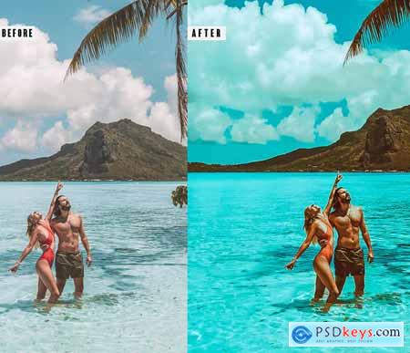 Maldive Photoshop Action & Lightrom Presets
