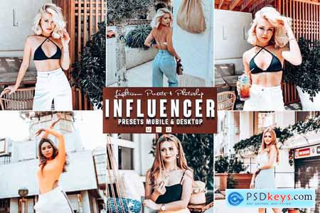 Influencer Photoshop Action & Lightrom Presets