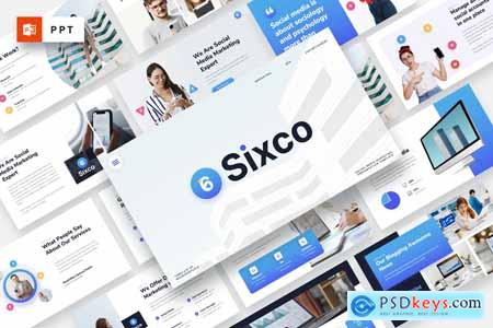 Sixco - Social Media Marketing Powerpoint Template