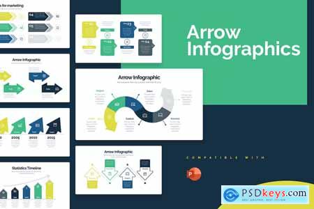 Business Arrow PowerPoint Infographics