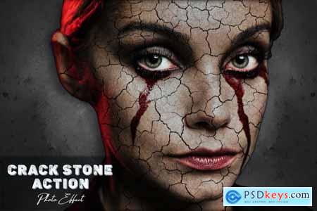 Crack Stone Photoshop Action