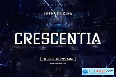Crescentia - A Futuristic Typeface