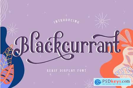 Blackcurrant Serif Display Font