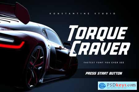 Torque Craver - Fast Racing Fonts