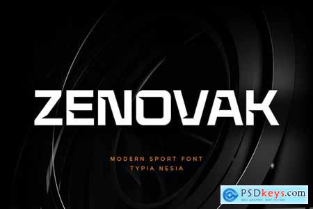 Zenovak - Sport Display Sans Serif Font