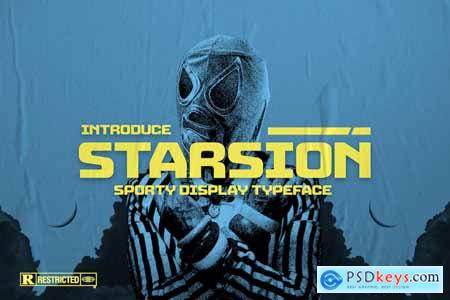 Starsion - Sporty Display Typeface