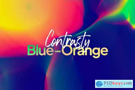 Contrasty Blue Orange Background