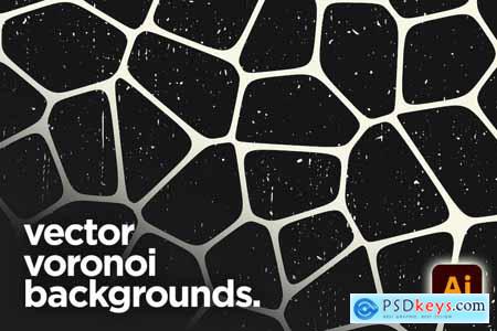 10 Abstract Vector Voronoi Backgrounds
