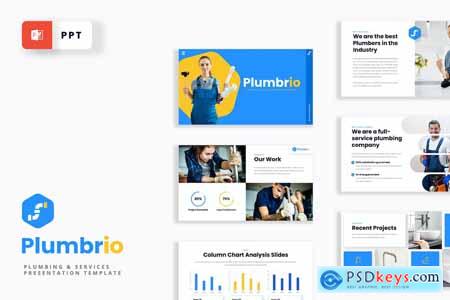 Plumbrio - Plumbing & Services Powerpoint Template
