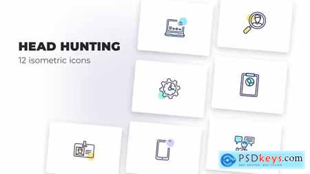 Head Hunting - utline Icons 39489952