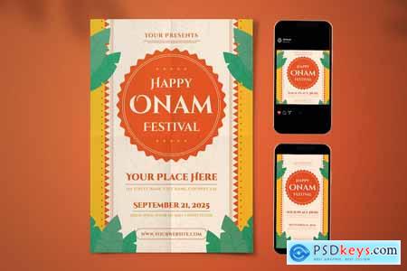 Onam Festival Flyer Set #12