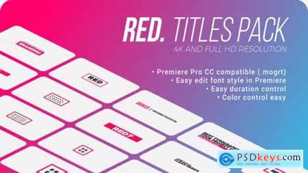 Red. - Titles Pack for Premiere Pro 39537590