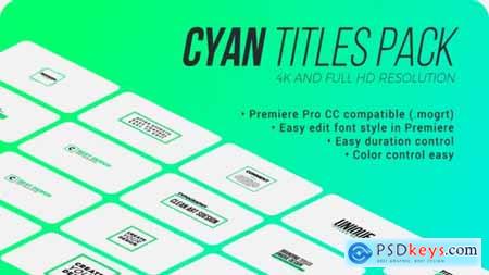 Cyan. - Titles Pack for Premiere Pro 39522687