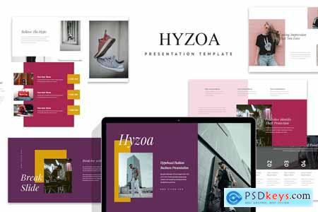 Hyzoa Hypebeast Fashion Powerpoint Template