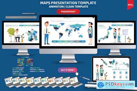 Maps Infographics Powerpoint Presentation