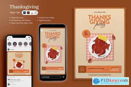 Livi - Thanksgiving Flyer Set